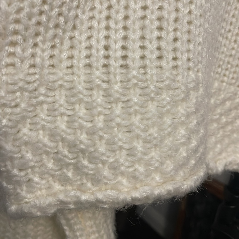 TIGER MIST LEONARDO KNIT JUMPER TURTLE NECK SWEATER CROPPED BALLON SLEEVES SZ L - Picture 5 of 15